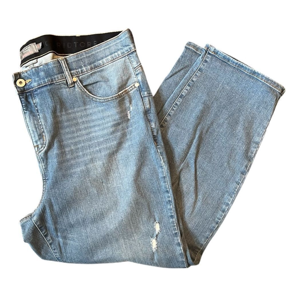 Like New! Torrid Light Blue Bombshell Straight Jeans - Slightly Distressed